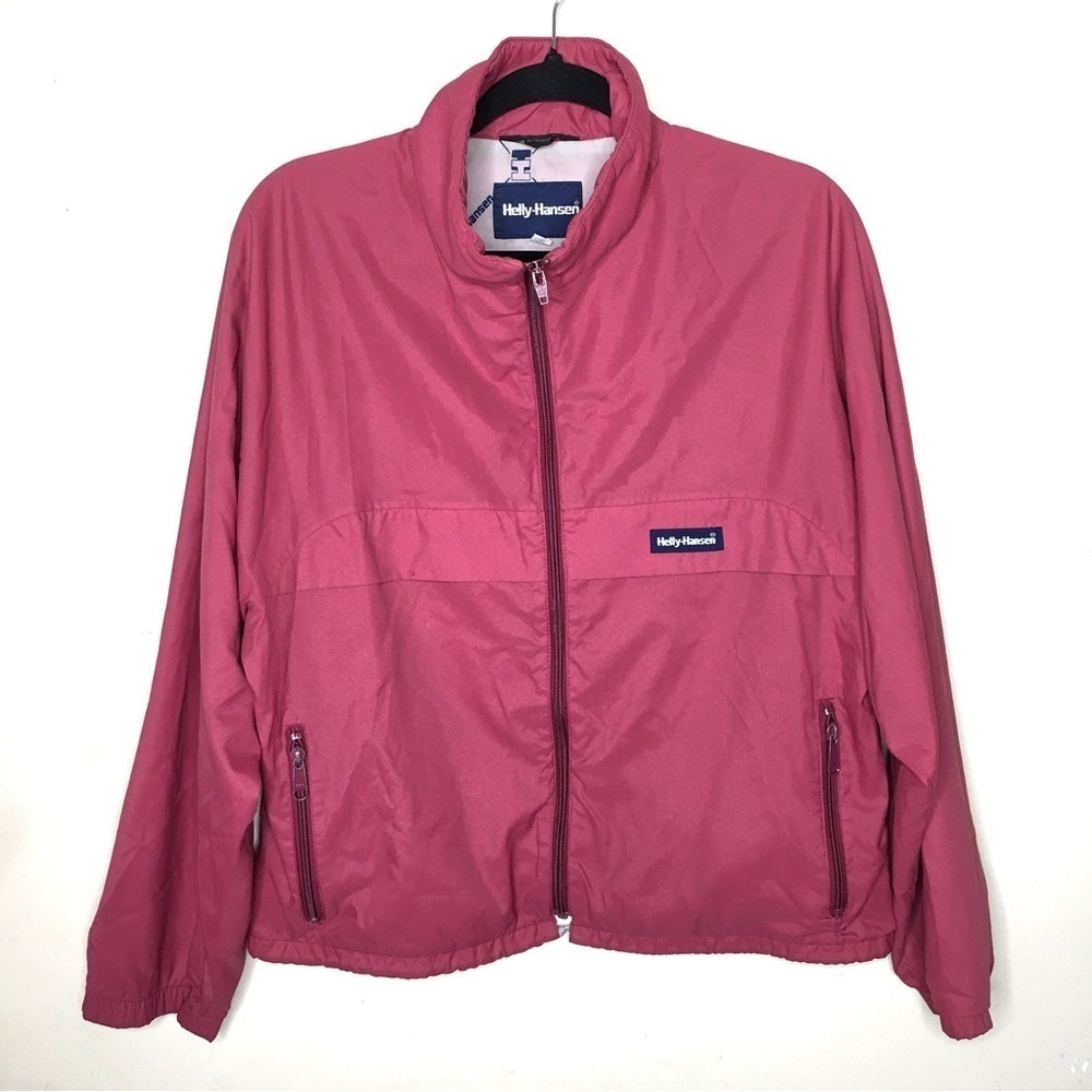 Helly Hansen Dark Pink Lightweight Nylon Windbreaker Jacket